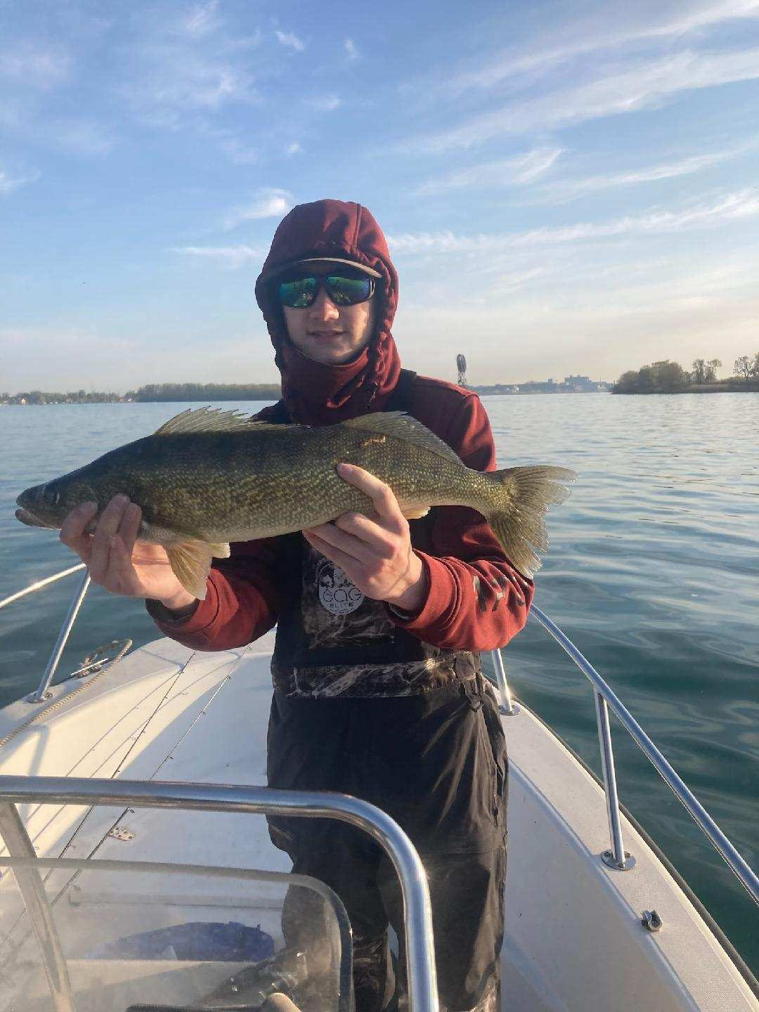 A walleye caught on the Detroit River